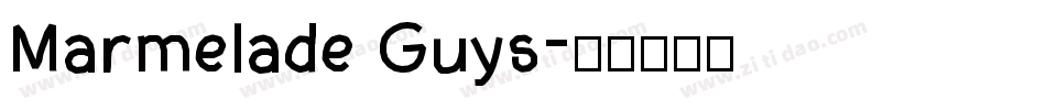 Marmelade Guys字体转换